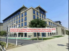 Structure en acier préfabriqué certifiée SGS/CE/ISO pour la qualité de matériau Q235 ASTM G30 et la durabilité à long terme
